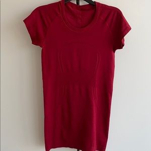 Lululemon Red Swiftly Tech Short